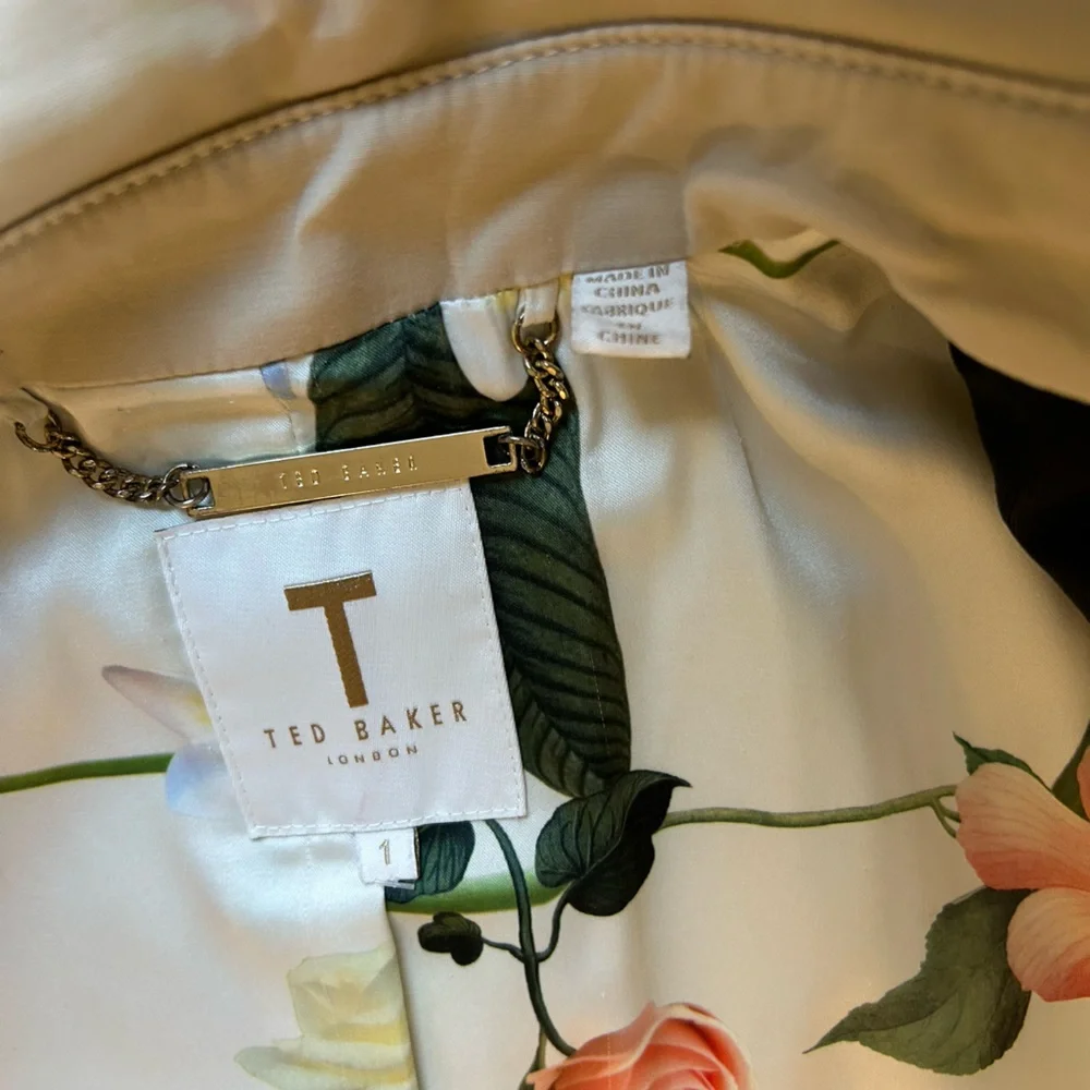 TED BAKER TRENCH RAIN COAT SIZE 1 - Picture 4 of 11